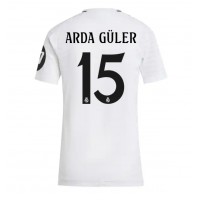 Dres Real Madrid Arda Guler #15 Domáci pre Ženy 2024-25 Krátky Rukáv